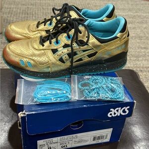 Asics Gel Lyte III x WALE x VILLA IC Champion WWE Metallic Gold MEDAL Size 8.5